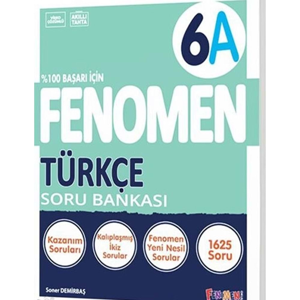 6.SINIF TÜRKÇE (A) SORU BANKASI FENOMEN
