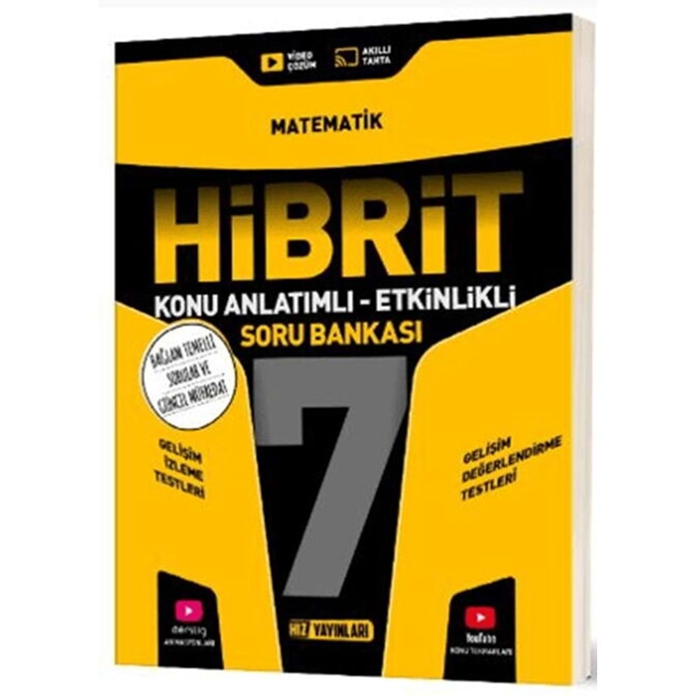 7.SINIF HİBRİT MATEMATİK SORU BANKASI HIZ YAYINLARI