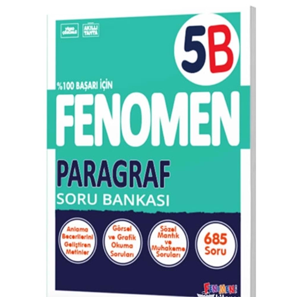 5.SINIF PARAGRAF (A) SORU BANKASI FENOMEN