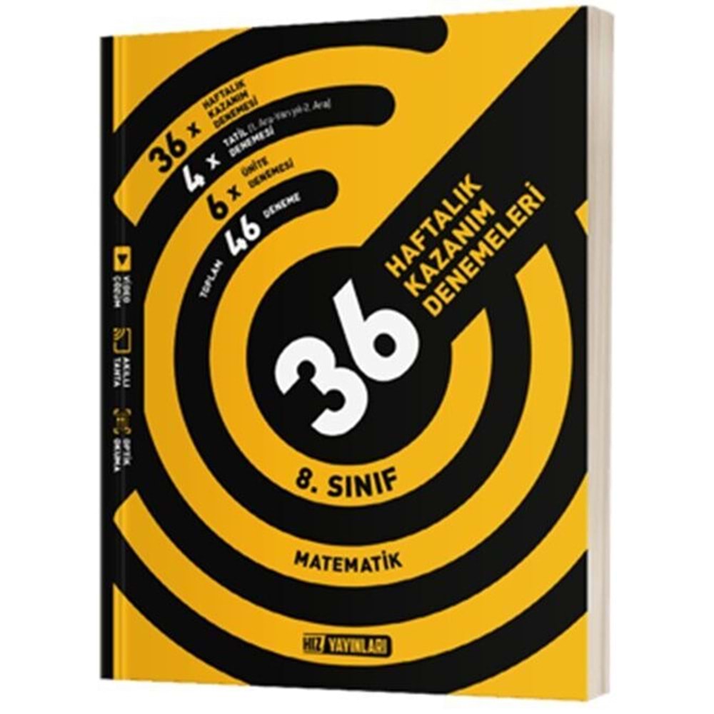 8.SINIF MATEMATİK 36 HAFTALIK DENEME HIZ