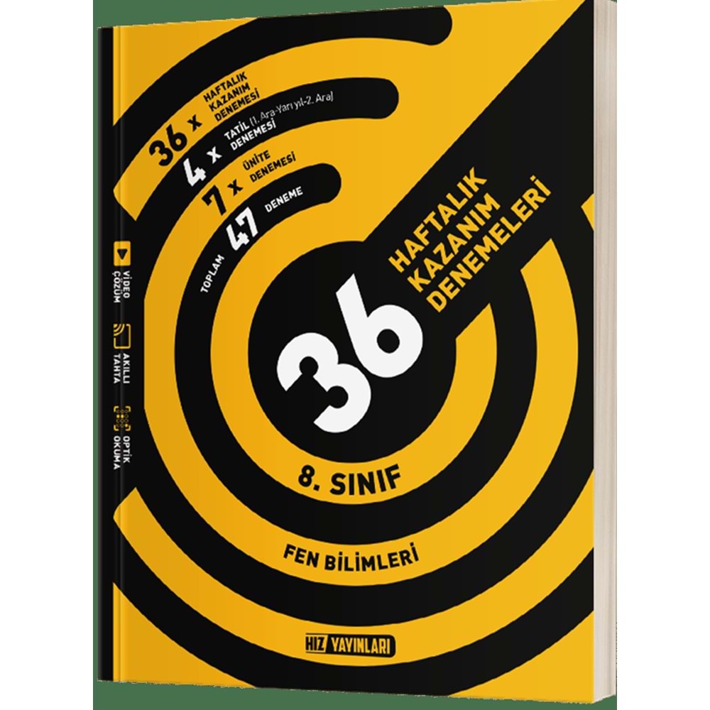 8.SINIF FEN 36 HAFTALIK DENEME HIZ