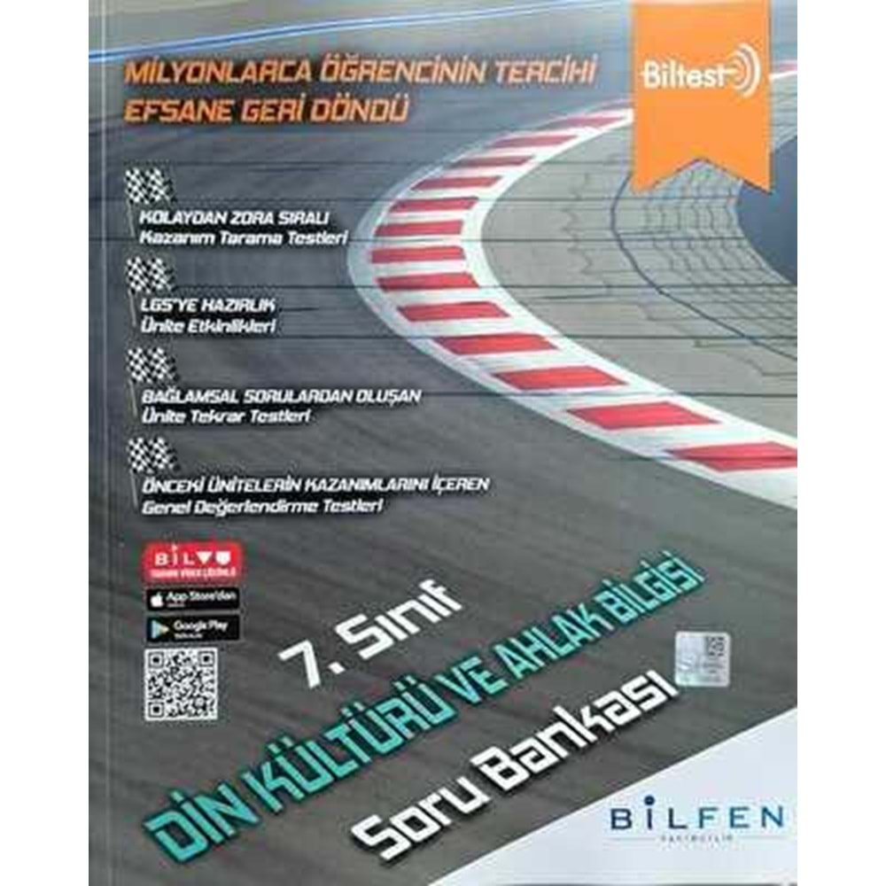 7.SINIF BİLTEST DİN KÜLTÜRÜ VE A.B. S.BANKASI BİLFEN