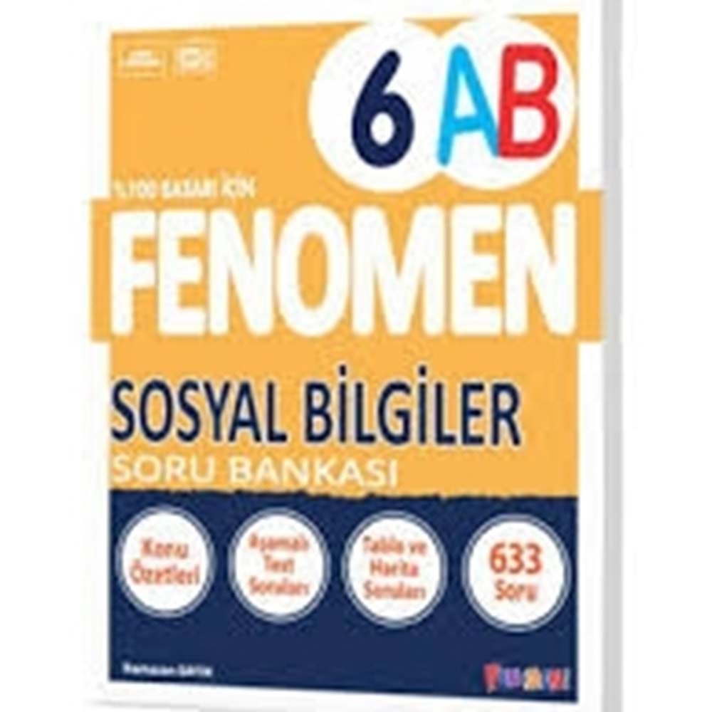 6.SINIF SOSYAL BİLGİLER A-B S.BANKASI FENOMEN