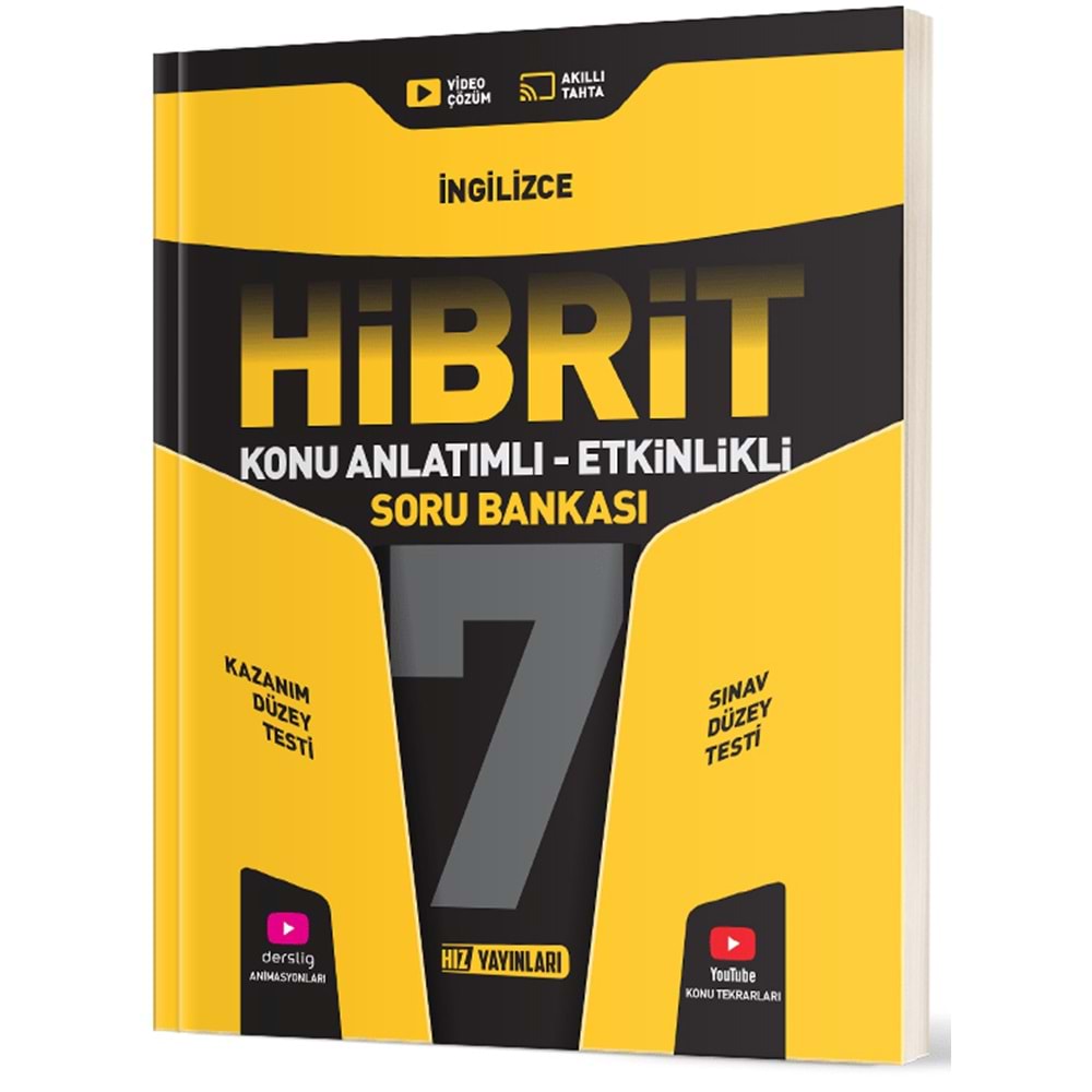 7.SINIF HİBRİT İNGİLİZCE SORU BANKASI HIZ