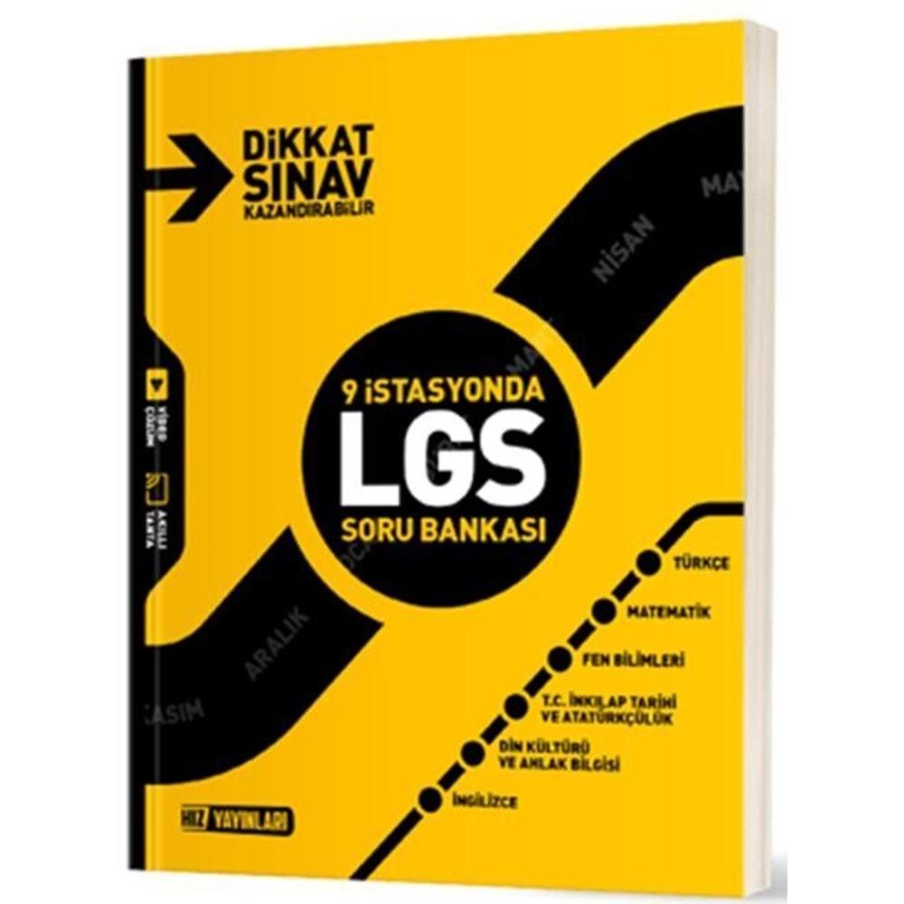 8.SINIF 9 İSTASYONDA LGS SORU BANKASI HIZ