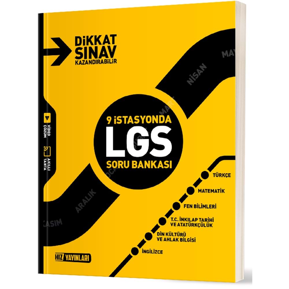 8.SINIF 9 İSTASYONDA LGS SORU BANKASI HIZ