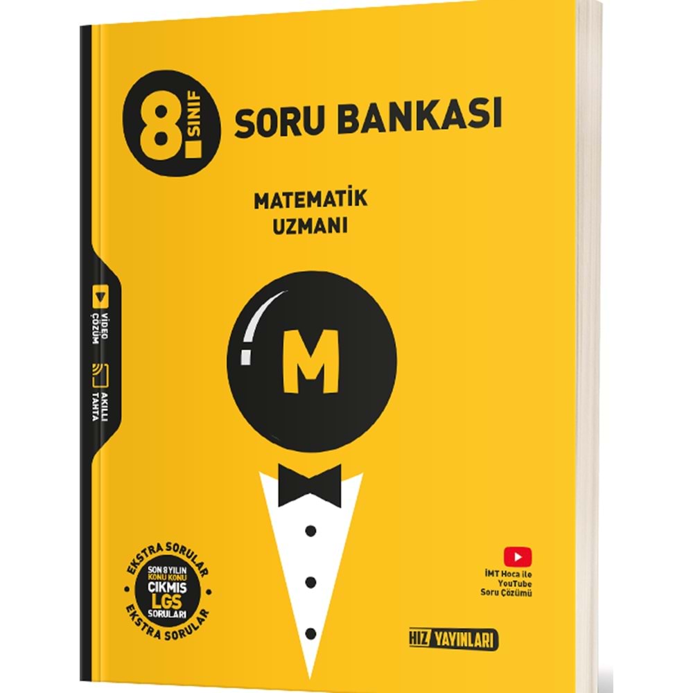 8.SINIF MATEMATİK UZMANI SORU BANKASI HIZ YAYINLARI