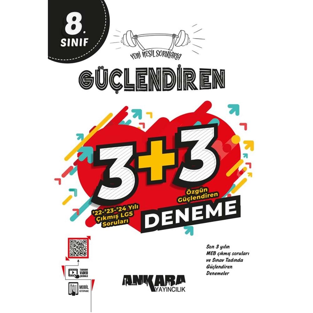 8.SINIF GÜÇLENDİREN 3+3 DENEME ANKARA YAYINLARI
