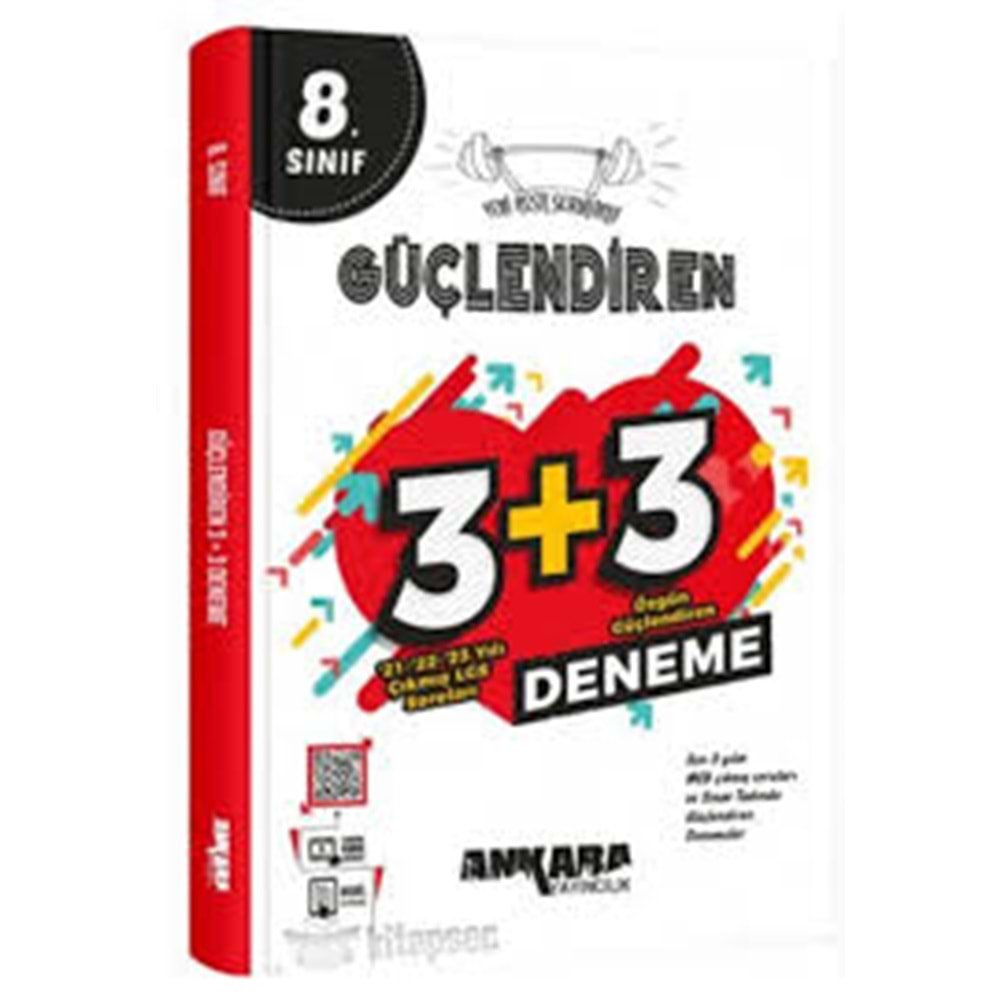 8.SINIF GÜÇLENDİREN 3+3 DENEME ANKARA YAYINLARI