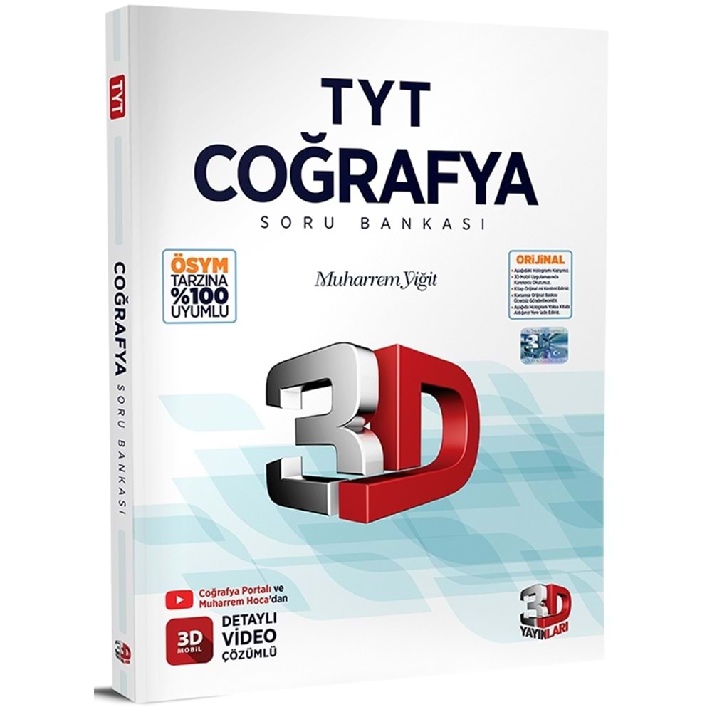 TYT COĞRAFYA SORU BANKASI 3D YAYINLARI