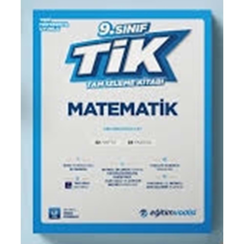 9.SINIF MATEMATİK TAM İZLEME SORU BANKASI 4K YAYINLARI
