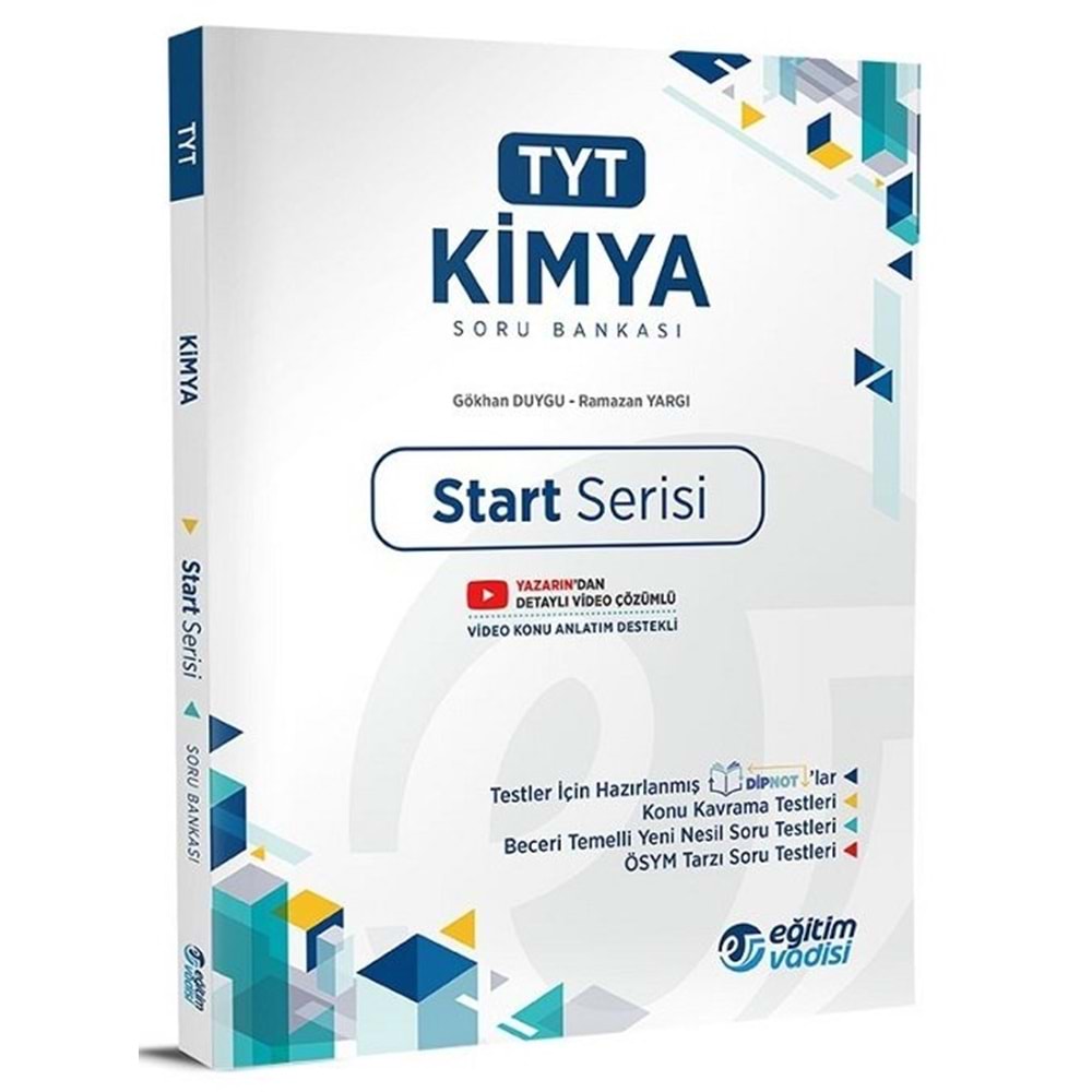 TYT START KİMYA SORU BANKASI EĞİTİM VADİSİ YAYINLARI