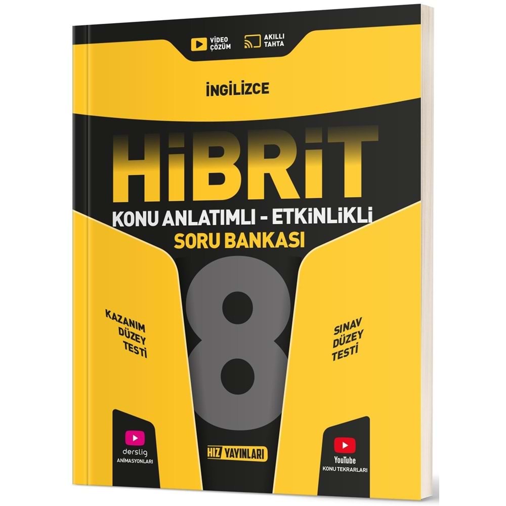 8.SINIF HİBRİT İNGİLİZCE SORU BANKASI HIZ