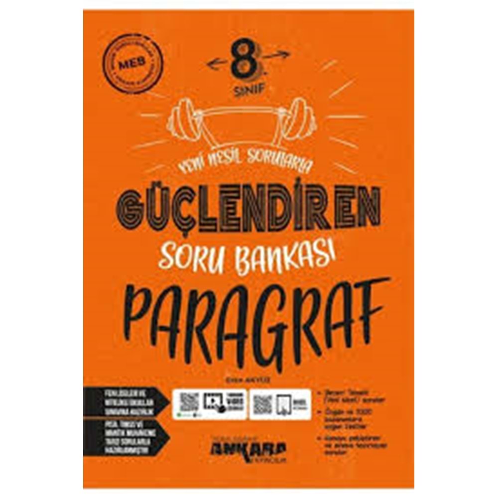 8.SINIF GÜÇLENDİREN PARAGRAF SORU BANKASI ANKARA