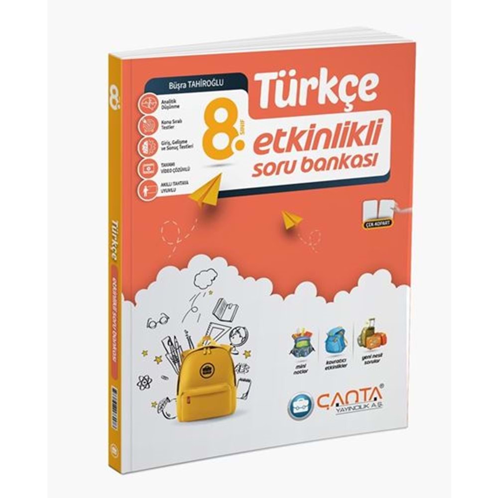 8.SINIF KAZANIM TÜRKÇE SORU BANKASI ÇANTA YAYINLARI