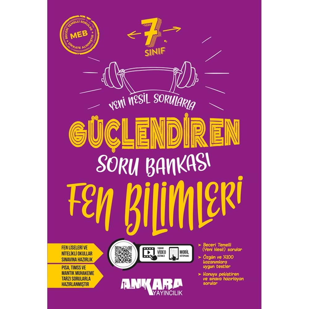 7.SINIF GÜÇLENDİREN FEN BİLİMLERİ SORU BANKASI ANKARA