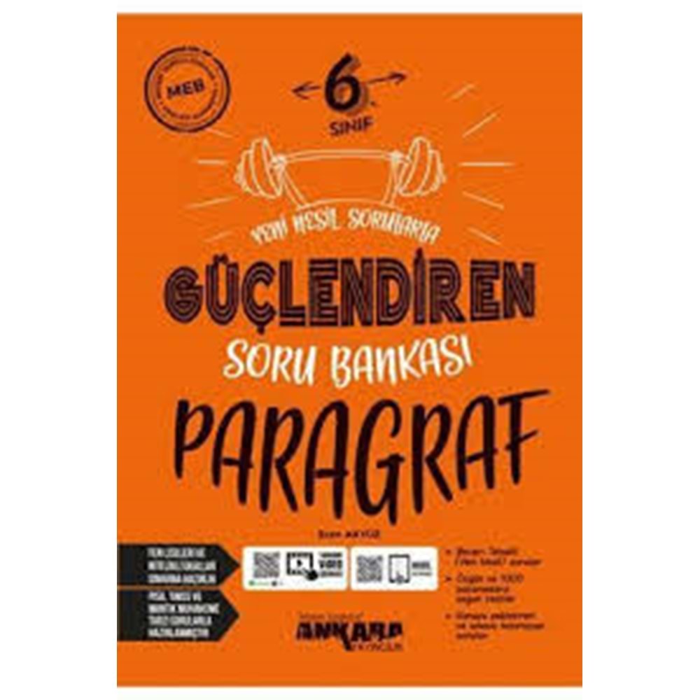 6.SINIF GÜÇLENDİREN PARAGRAF SORU BANKASI ANKARA