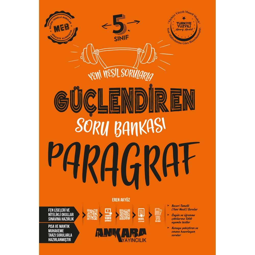 5.SINIF GÜÇLENDİREN PARAGRAF SORU BANKASI ANKARA