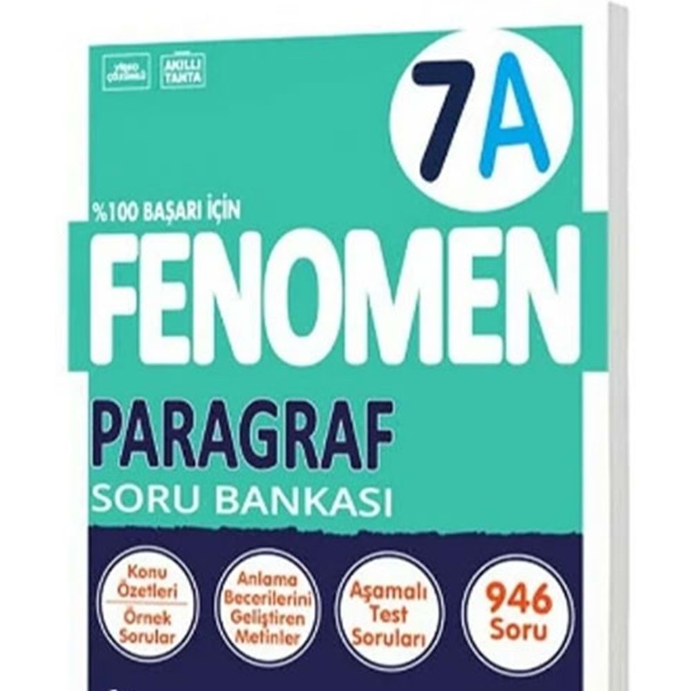 7.SINIF PARAGRAF (A) SORU BANKASI FENOMEN
