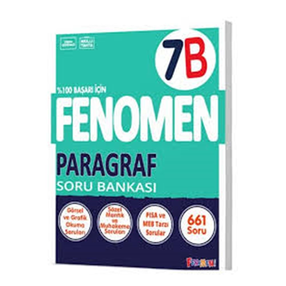 7.SINIF PARAGRAF (B) SORU BANKASI FENOMEN