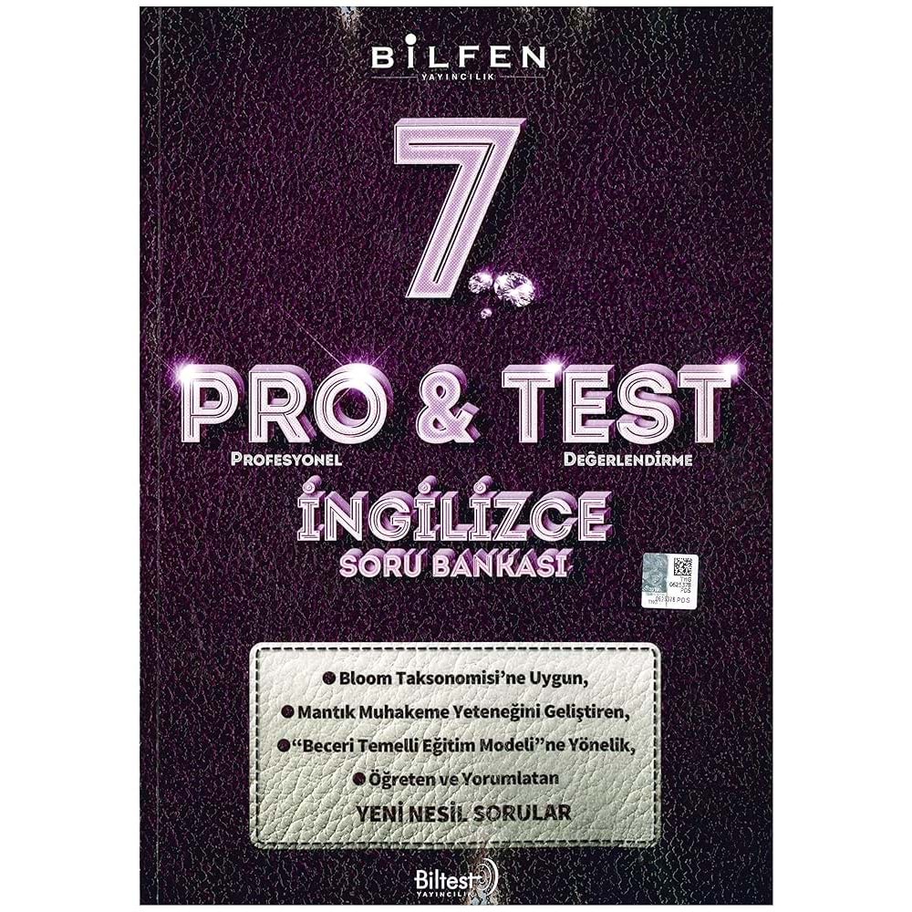 7.SINIF PRO&TEST İNGİLİZCE SORU BANKASI BİLFEN
