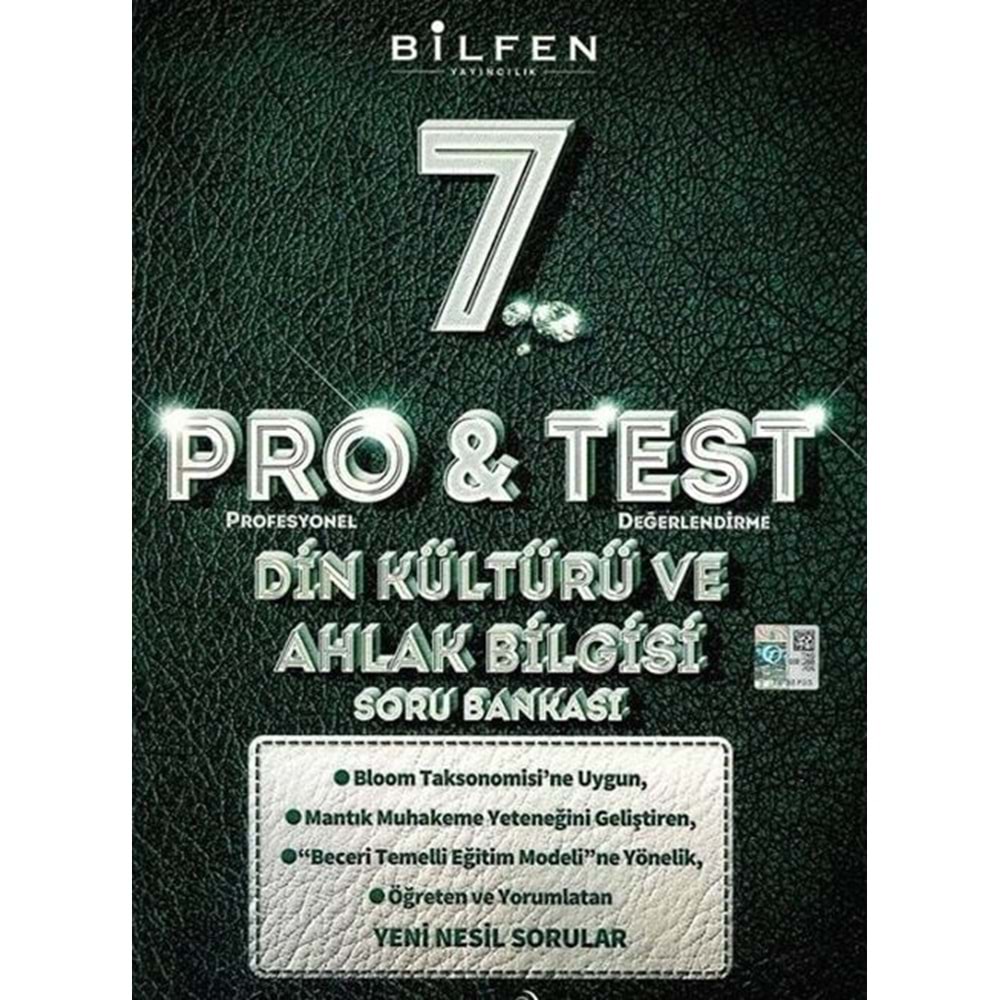 7.SINIF PRO&TEST DİN KÜLTÜRÜ S.BANKASI BİLFEN