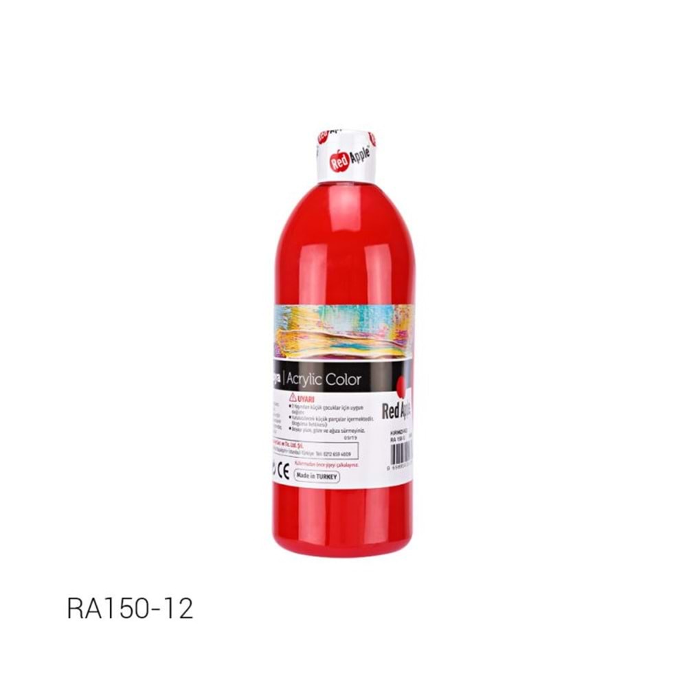 AKRİLİK BOYA 500 GR KIRMIZI RED APPLE