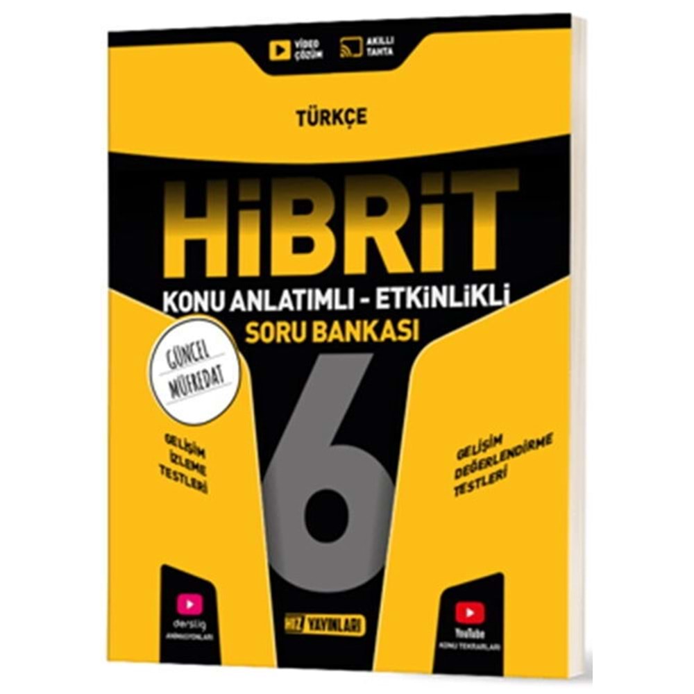 6.SINIF TÜRKÇE HİBRİT HIZ YAYINLARI