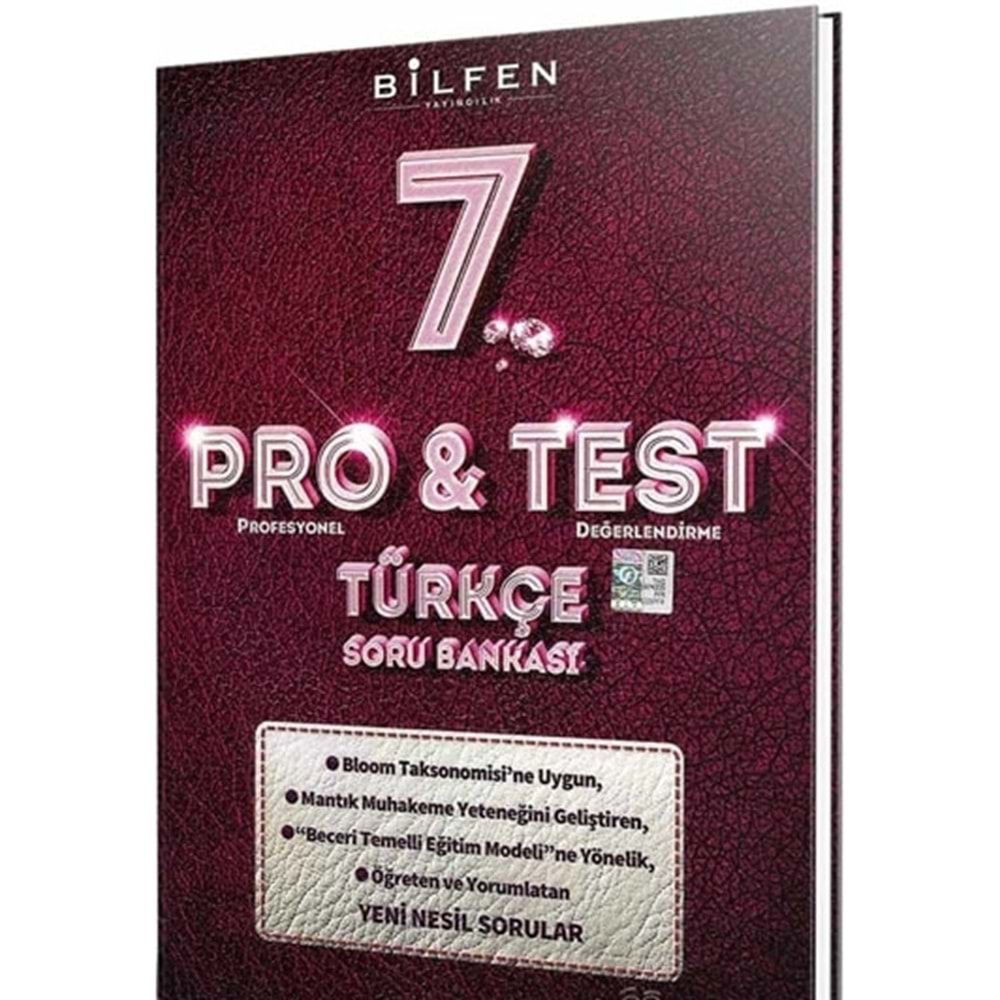 7.SINIF TÜRKÇE PRO&TEST SORU BANKASI BİLFEN