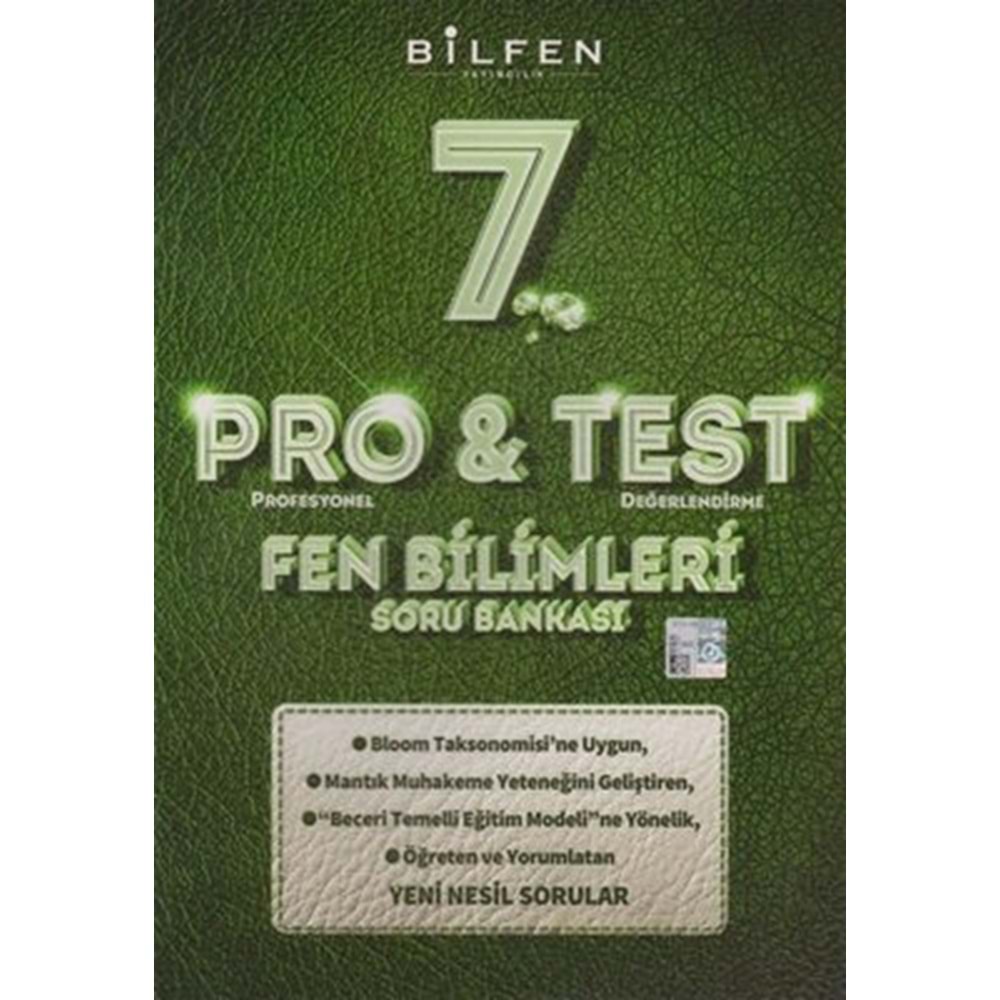 7.SINIF FEN BİLGİSİ S.BANKASI PRO&TEST BİLFEN