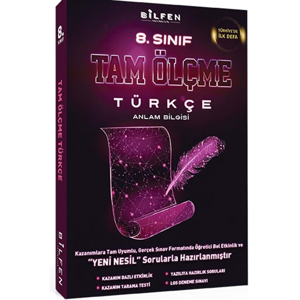 8.SINIF TÜRÇE TAM ÖLÇME S.BANKASI BİLFEN