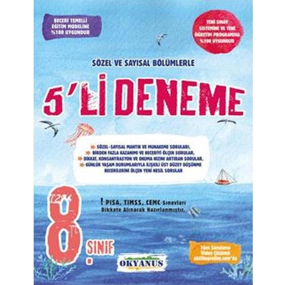 8.SINIF PAKET DENEME 5 Lİ OKYANUS