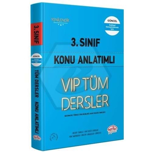 3.SINIF TÜM DERSLER K.ANLATIM EDİTÖR