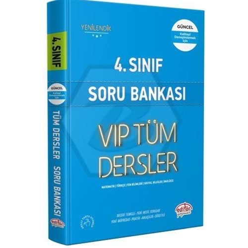 4.SINIF TÜM DERSLER S.BANKASI EDİTÖR