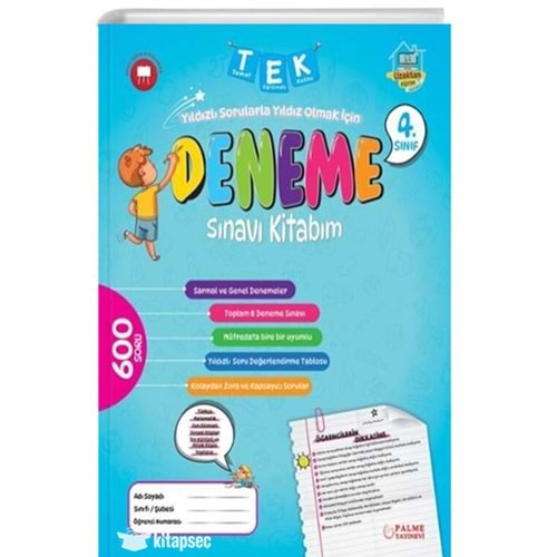 4.SINIF TEK DENEME SINAVI PALME