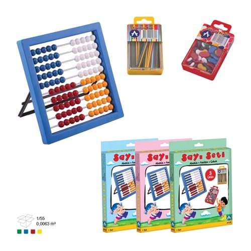 ABAKÜS SAYI ÇUBUĞU VE FASULYESİ SETİ ARK
