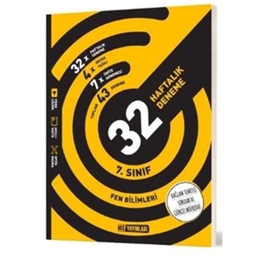 7.SINIF FEN HAFTALIK DENEME HIZ YAYINLARI