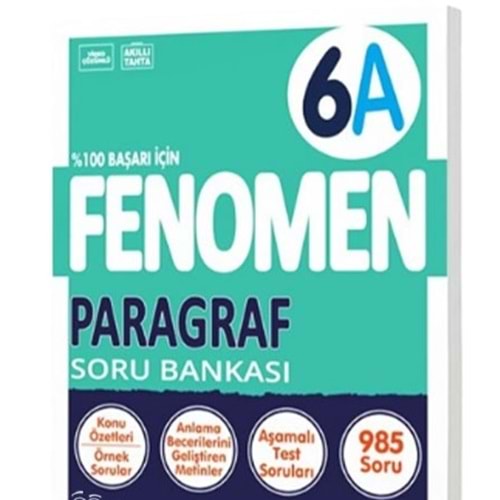 6.SINIF PARAGRAF (A) SORU BANKASI FENOMEN