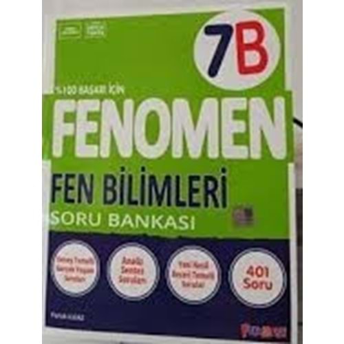 7.SINIF FEN BİLİMLERİ (B) SORU BANKASI FENOMEN
