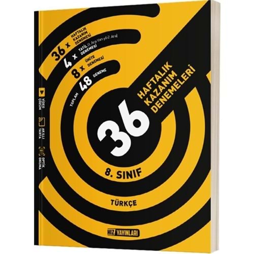 8.SINIF 36 HAFTALIK TÜRKÇE DENEME HIZ