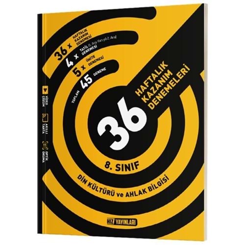 8.SINIF DİN KÜLTÜRÜ 36 HAFTALIK DENEME HIZ