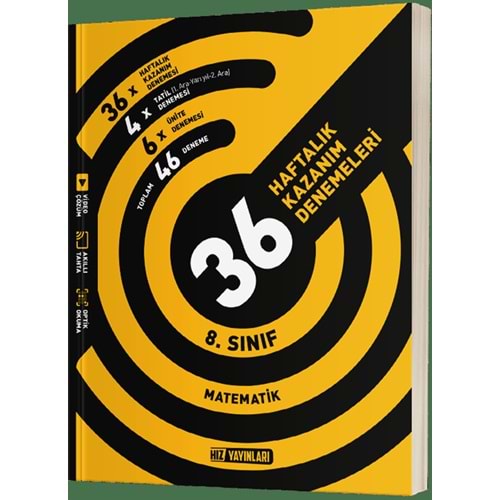 8.SINIF MATEMATİK 36 HAFTALIK DENEME HIZ