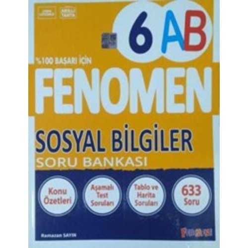 6.sınıf SOSYAL BİLGİLER A-B S.BANKASI FENOMEN