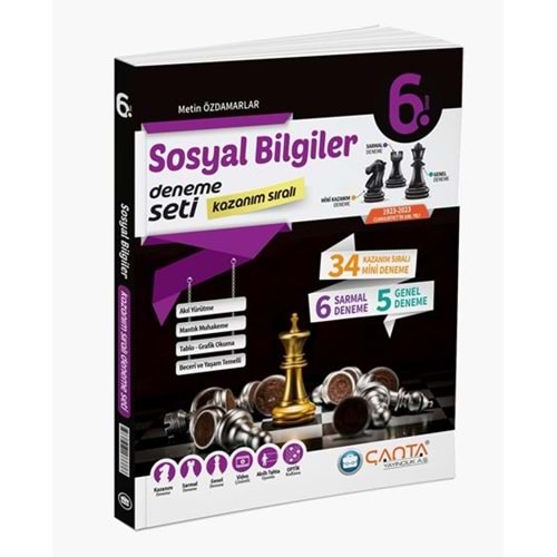 6.SINIF KAZANIM SIRALI SOSYAL BİLGİLER DENEME SETİ ÇANTA