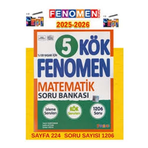 5.SINIF KÖK MATEMATİK SORU BANKASI FENOMEN