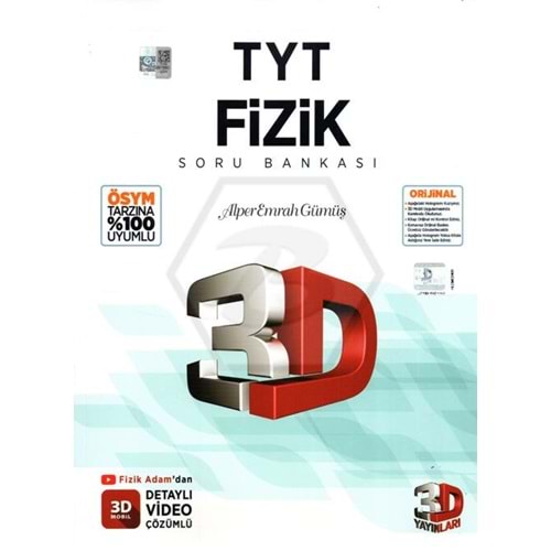 TYT FİZİK SORU BANKASI 3D YAYINLARI