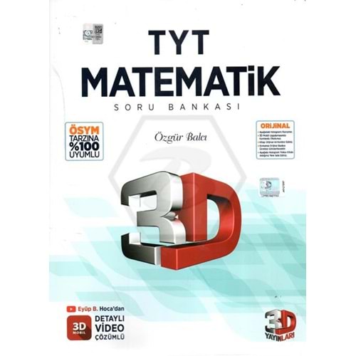 TYT MATEMATİK SORU BANKASI 3D YAYINLARI