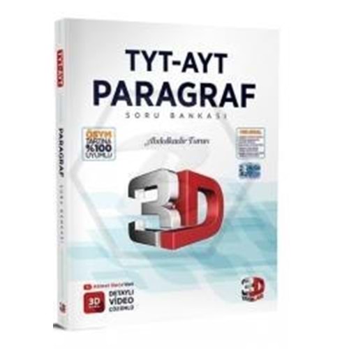 TYT AYT PARAGRAF SORU BANKASI 3D YAYINLARI