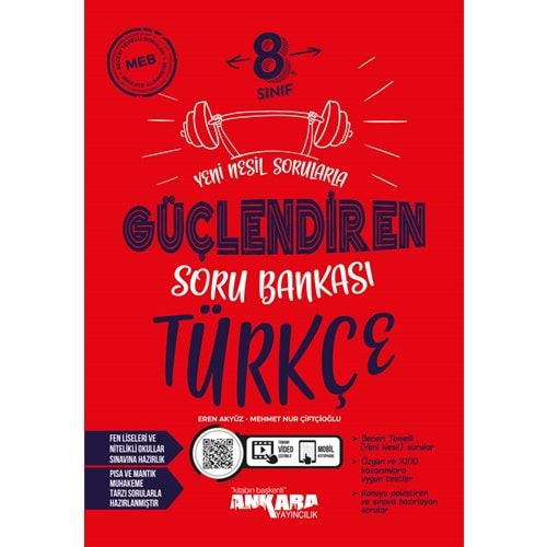 8.SINIF GÜÇLENDİREN TÜRKÇE SORU BANKASI ANKARA