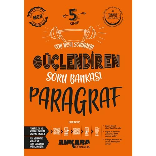 5.SINIF GÜÇLENDİREN PARAGRAF SORU BANKASI ANKARA